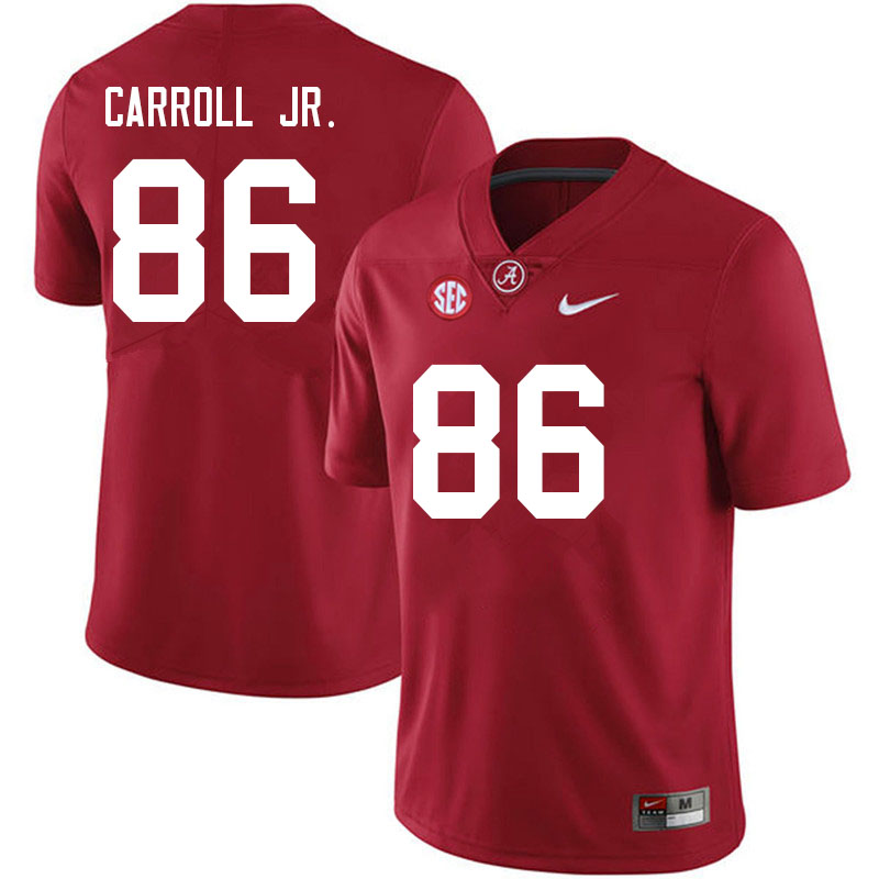 Men #86 Greg Carroll Jr. Alabama Crimson Tide College Football Jerseys Sale-Crimson